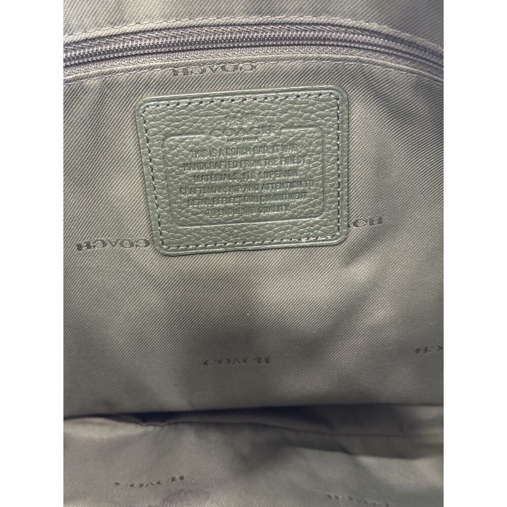 Coach 36762 Olive Pebbled Leather Hobo Crossbody Bag Gunmetal Turnlock Dust Bag - Picture 15 of 16